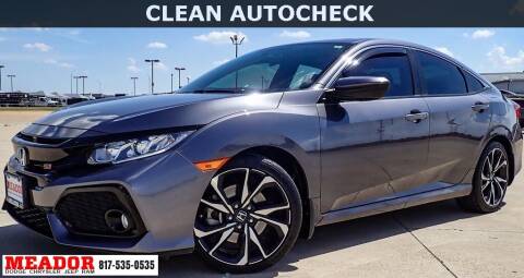 2017 Honda Civic for sale at Meador Dodge Chrysler Jeep RAM in Fort Worth TX