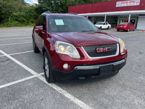2011 GMC Acadia for sale at Certified Motors LLC in Mableton GA