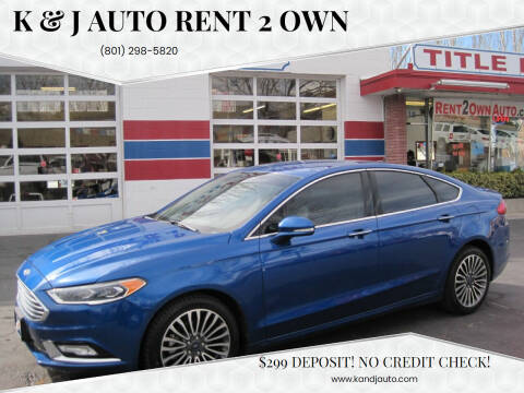 2018 Ford Fusion for sale at K & J Auto Rent 2 Own in Bountiful UT