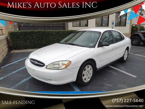 2002 Ford Taurus for sale at Mike's Auto Sales INC in Chesapeake VA