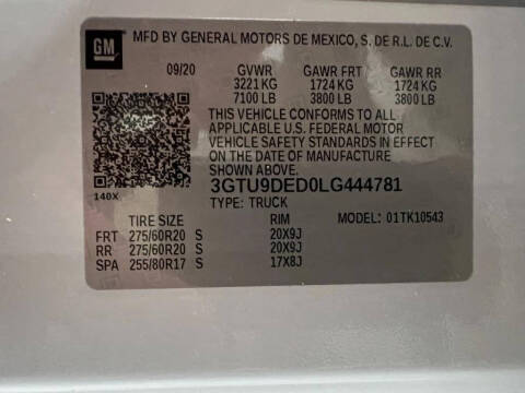 2020 GMC Sierra 1500