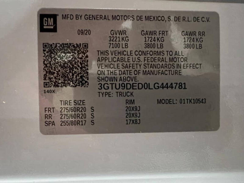 2020 GMC Sierra 1500