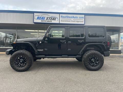 2015 Jeep Wrangler Unlimited for sale at Real Steal Auto Sales & Repair Inc in Gastonia NC