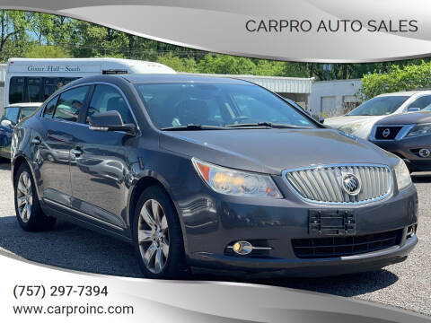 2012 Buick LaCrosse for sale at Carpro Auto Sales in Chesapeake VA
