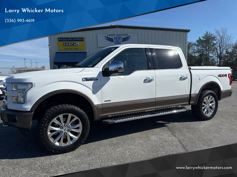 2015 Ford F-150 for sale at Larry Whicker Motors in Kernersville NC