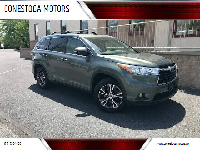 2016 Toyota Highlander for sale at CONESTOGA MOTORS in Ephrata PA