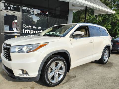 2015 Toyota Highlander for sale at importacar in Madison NC