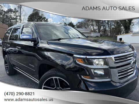 2016 Chevrolet Tahoe for sale at Adams Auto Sales in Gainesville GA