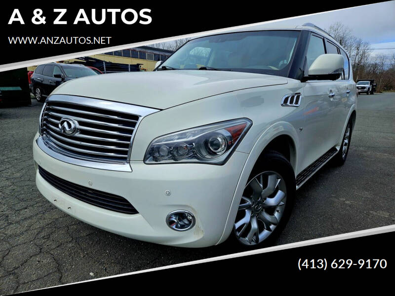 2014 Infiniti QX80 for sale at A & Z AUTOS in Westfield MA