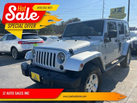 2012 Jeep Wrangler Unlimited for sale at JZ AUTO SALES INC in Marietta GA