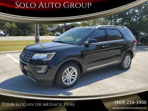 2017 Ford Explorer for sale at Solo Auto Group in Mckinney TX