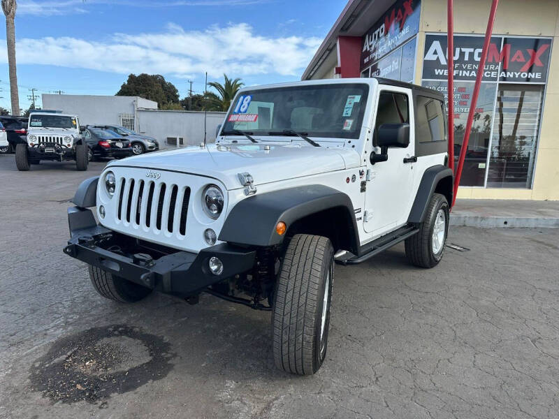 2018 Jeep Wrangler JK for sale at Auto Max of Ventura in Ventura CA