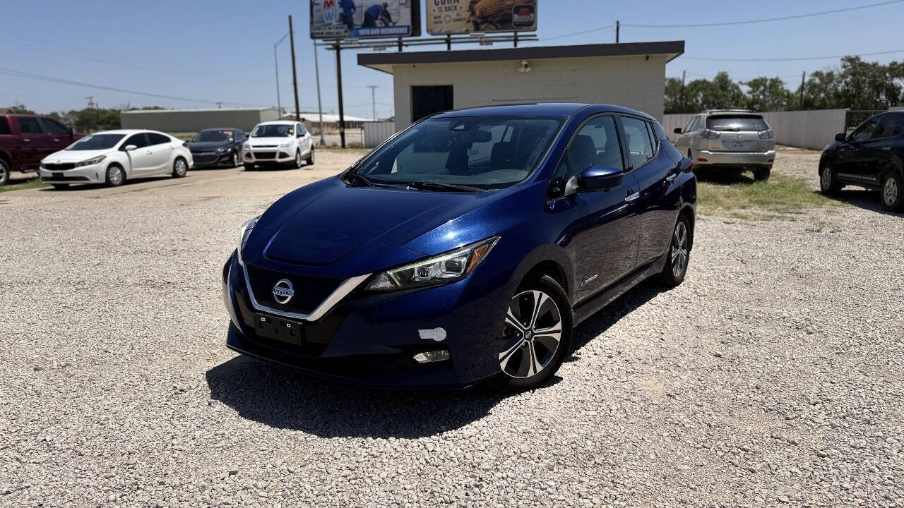 Blue 2019 Nissan LEAF Hatchback Front-Wheel Drive 1-Speed Automatic