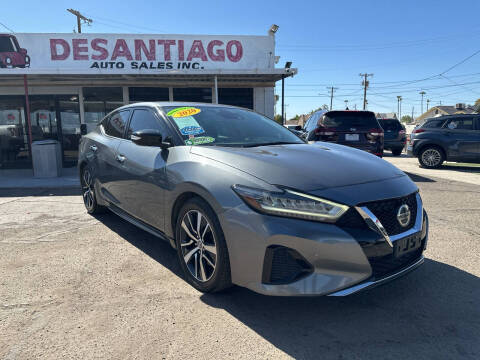 2020 Nissan Maxima for sale at DESANTIAGO AUTO SALES in Yuma AZ