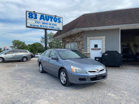 2007 Honda Accord for sale at 83 Autos in York PA
