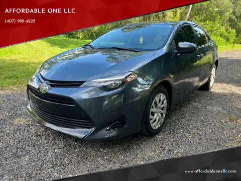 2017 Toyota Corolla for sale at AFFORDABLE ONE LLC in Orlando FL
