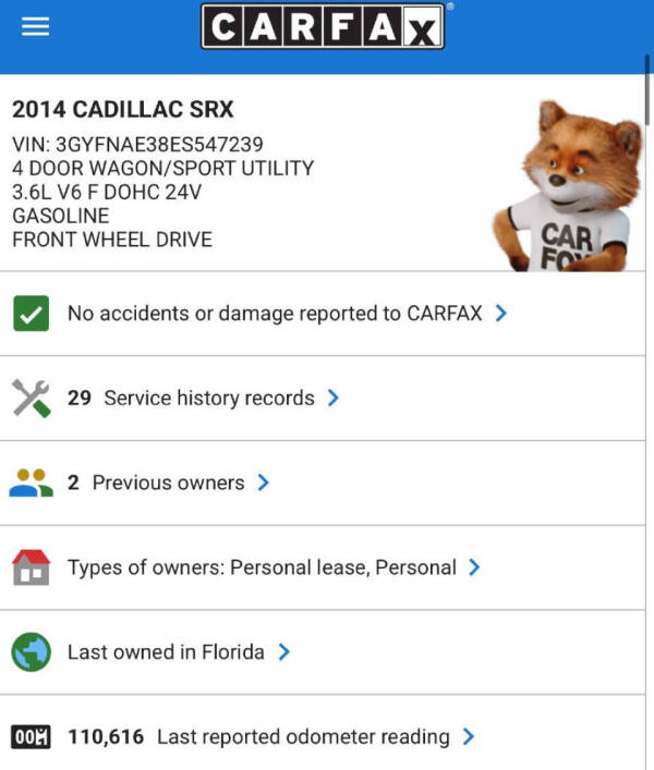 2014 Cadillac SRX