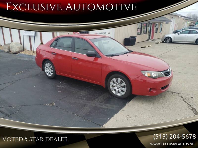 2008 Subaru Impreza for sale at Exclusive Automotive in West Chester OH