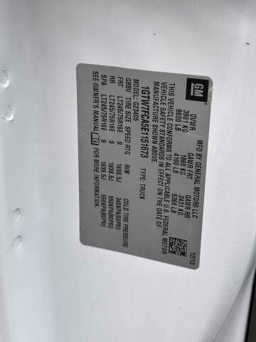 2014 GMC Savana 2500