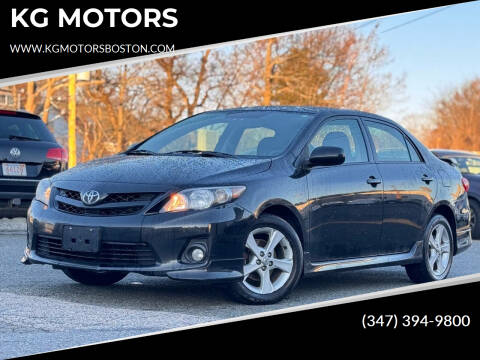 2013 Toyota Corolla for sale at KG MOTORS in West Newton MA