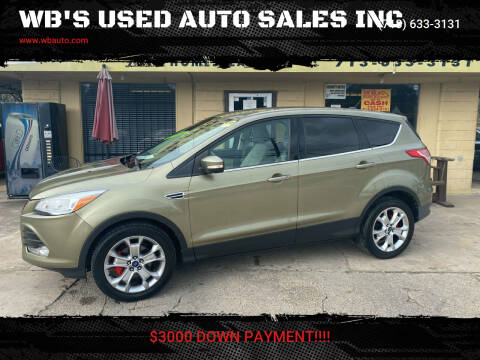 2013 Ford Escape for sale at WB'S USED AUTO SALES INC in Houston TX