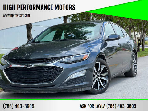 2021 Chevrolet Malibu for sale at HIGH PERFORMANCE MOTORS in Hollywood FL