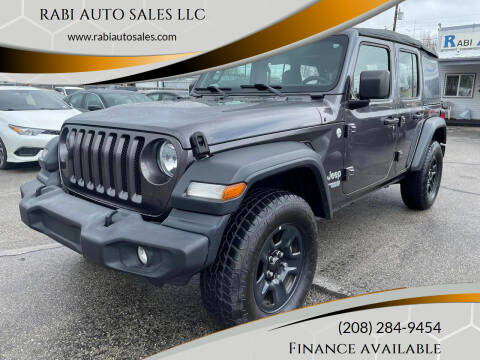 2018 Jeep Wrangler Unlimited for sale at RABI AUTO SALES LLC in Garden City ID