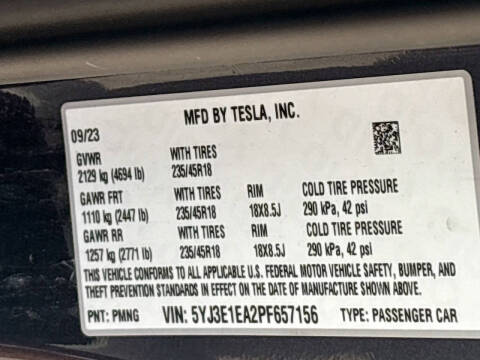 2023 Tesla Model 3