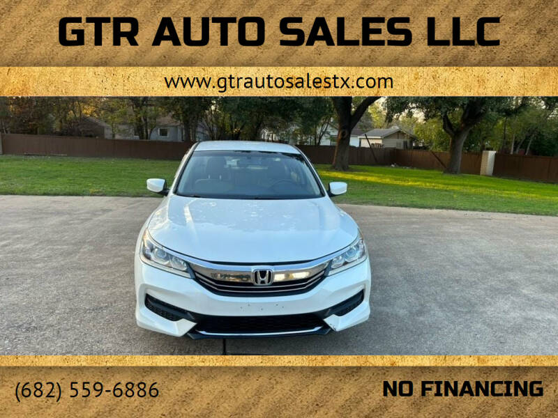 2016 Honda Accord for sale at GTR Auto Sales LLC in Haltom City TX