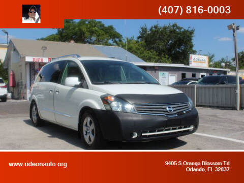 2009 Nissan Quest for sale at Ride On Auto in Orlando FL