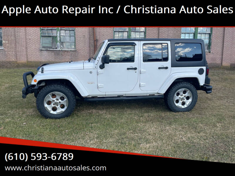 2013 Jeep Wrangler Unlimited for sale at Apple Auto Repair Inc / Christiana Auto Sales in Christiana PA