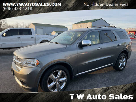 2011 Dodge Durango for sale at T W Auto Sales in Science Hill KY