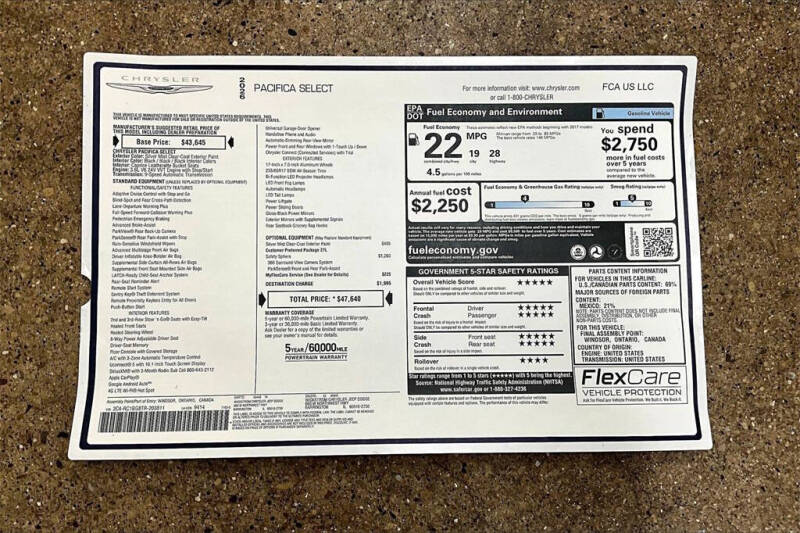 2026 Chrysler Pacifica Select