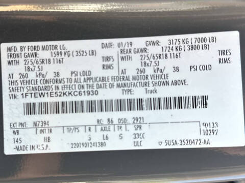 2019 Ford F-150 King Ranch