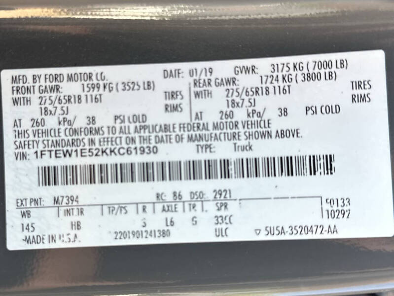 2019 Ford F-150 King Ranch