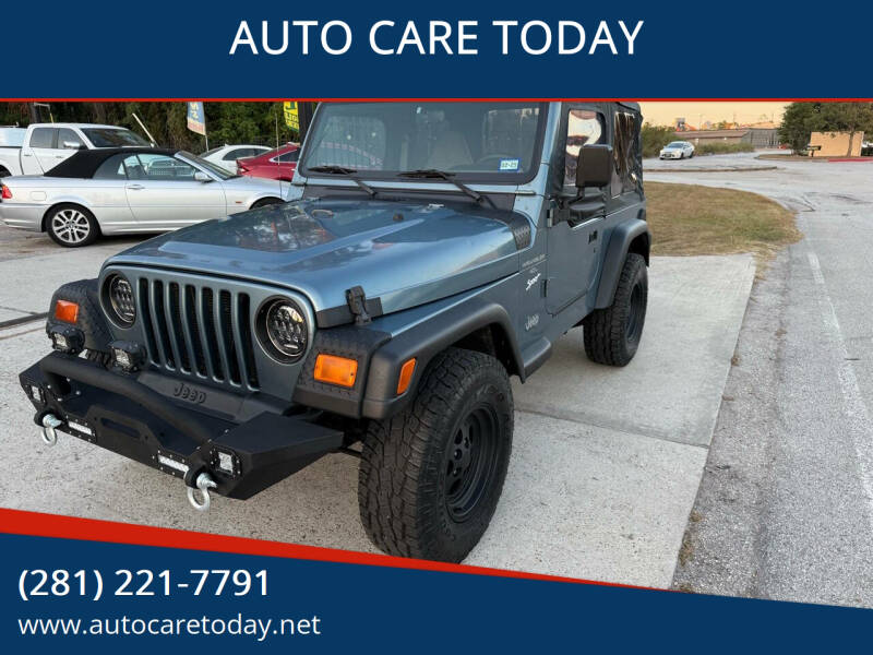 1998 Jeep Wrangler for sale at AUTO CARE TODAY in Spring TX