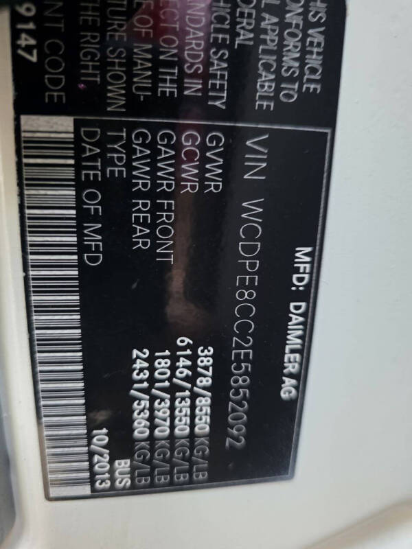 2014 Freightliner Sprinter 2500