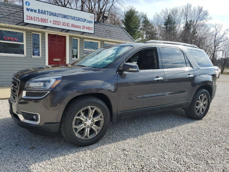 2014 GMC Acadia for sale at BARTON AUTOMOTIVE GROUP LLC in Alliance OH