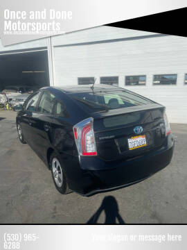 2014 Toyota Prius for sale at Once and Done Motorsports in Chico CA