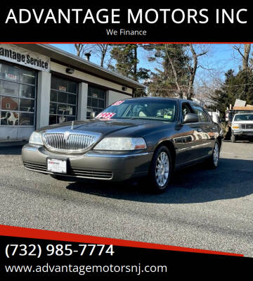 2003 Lincoln Town Car for sale at ADVANTAGE MOTORS INC in Edison NJ