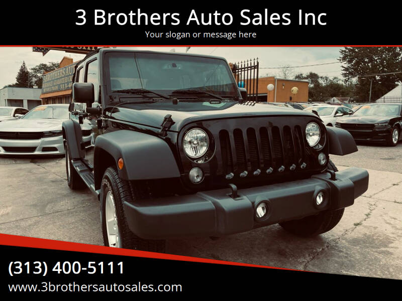 2017 Jeep Wrangler Unlimited for sale at 3 Brothers Auto Sales Inc in Detroit MI
