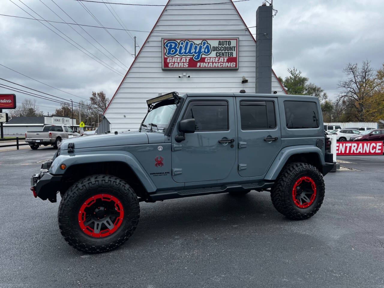 2015 Jeep Wrangler Unlimited for sale at Billy's Auto Discount Center in Evansville, IN