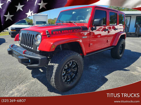 2017 Jeep Wrangler Unlimited for sale at Titus Trucks in Titusville FL