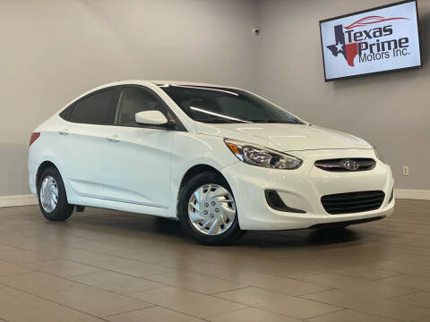 2017 Hyundai Accent for sale at Texas Prime Motors in Houston TX