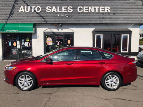 2013 Ford Fusion for sale at Auto Sales Center Inc in Holyoke MA