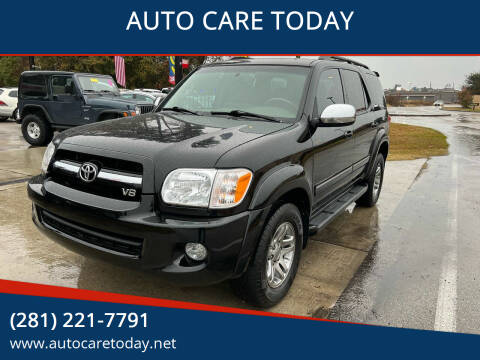 2007 Toyota Sequoia for sale at AUTO CARE TODAY in Spring TX