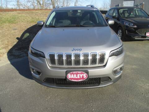 2019 Jeep Cherokee for sale at Percy Bailey Auto Sales Inc in Gardiner ME
