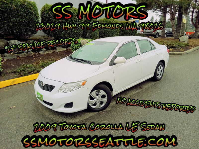 2009 Toyota Corolla for sale at SS MOTORS LLC in Edmonds WA