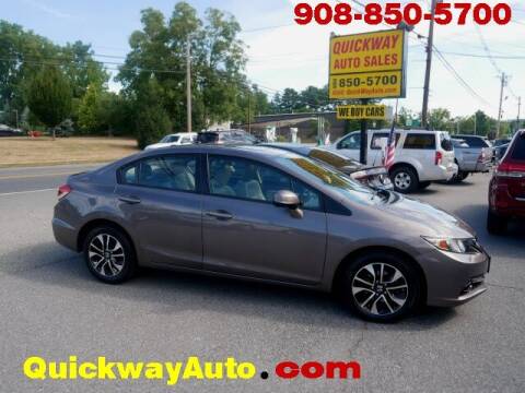 2013 Honda Civic for sale at Quickway Auto Sales in Hackettstown NJ