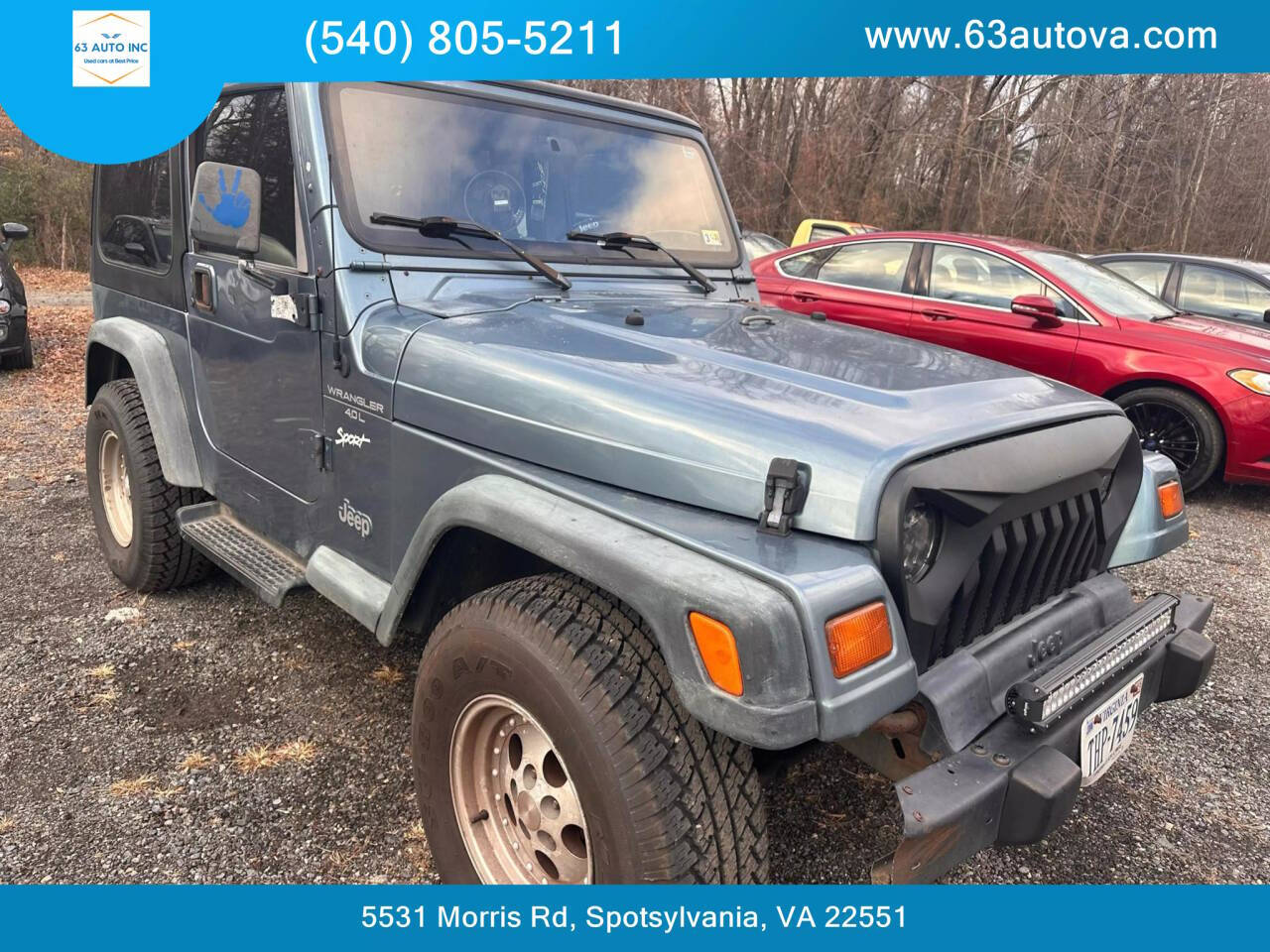 1998 Jeep Wrangler for sale at 63 Auto Inc in Spotsylvania, VA